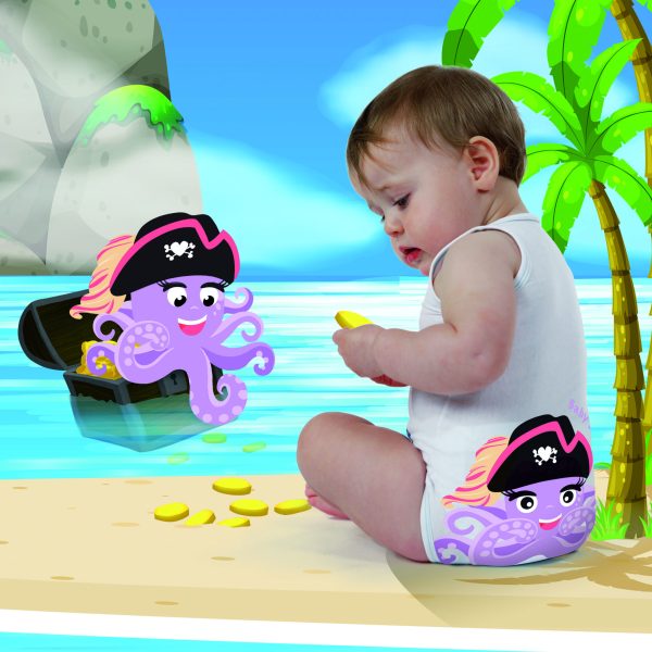 Jbimbi egyméretes ujjatlan pamut body - kalóz polip