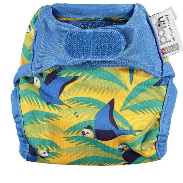 Pop-in újszülött pelenka, mintás - Papagájok