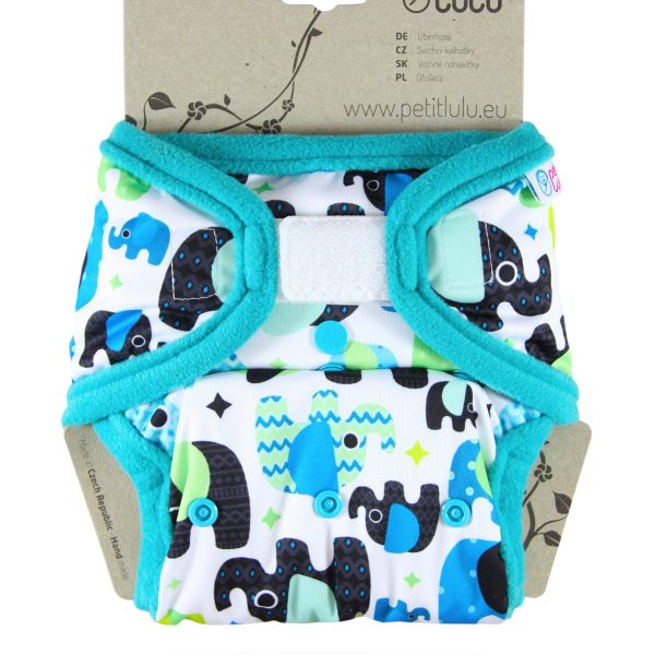 Petit Lulu pul mosható pelenka külső - Bébi elefánt