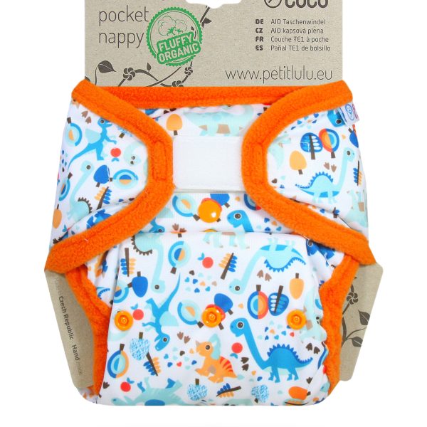 Petit Lulu aio/zsebes mosható pelenka - Kőkorszaki