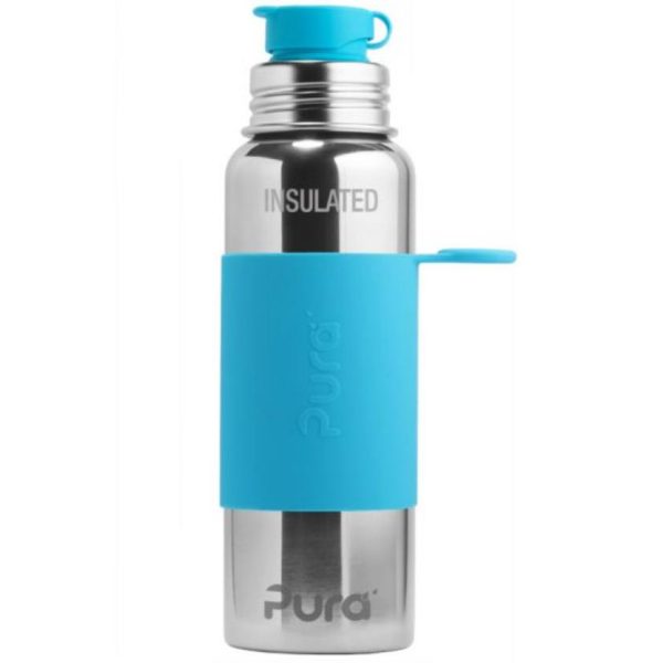 Pura Termo® SPORTkulacs sportkupakkal - Vízkék (650 ml)
