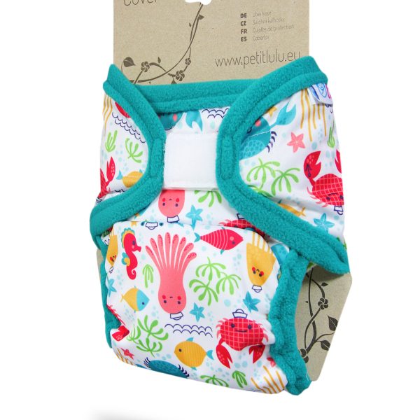 Petit Lulu XL PUL mosható pelenka külső - Lagúna