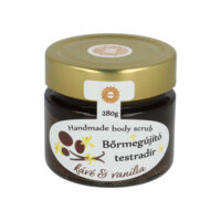 Napvirág Bőrradír Kávés parajdi sóval, organikus szőlőmag-, mandula- és olíva olajjal (280 g)