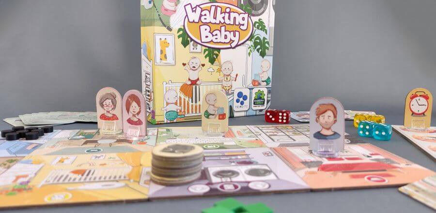 Walking Baby társasjátékhoz - Kacagtató játékeszabály