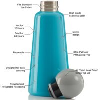 Lund Skittle Original BPA mentes acél kulacs - Égkék&világosszürke (500 ml)