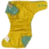 Puppi gyapjú mosható pelenka külső V3 - Green Herringbone