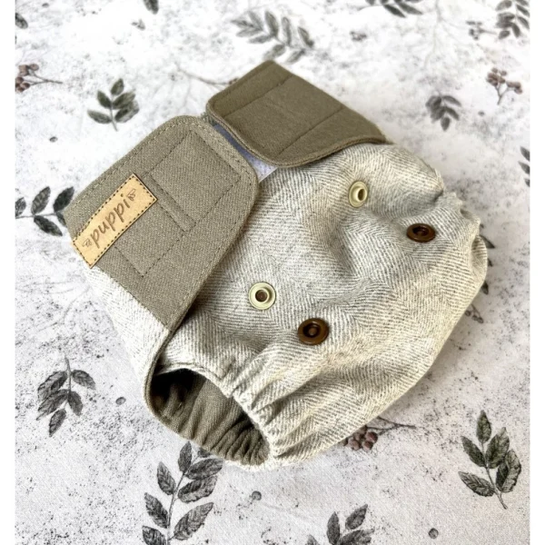 Puppi gyapjú mosható pelenka külső, újszülött - Mother Nature