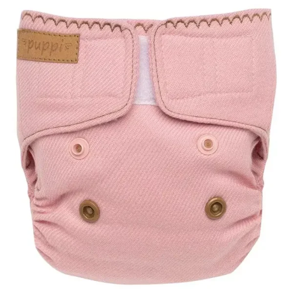 Puppi gyapjú mosható pelenka külső, újszülött - Peony