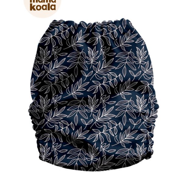 Mama Koala bambuszos zsebes pelenka - Kék levélkék