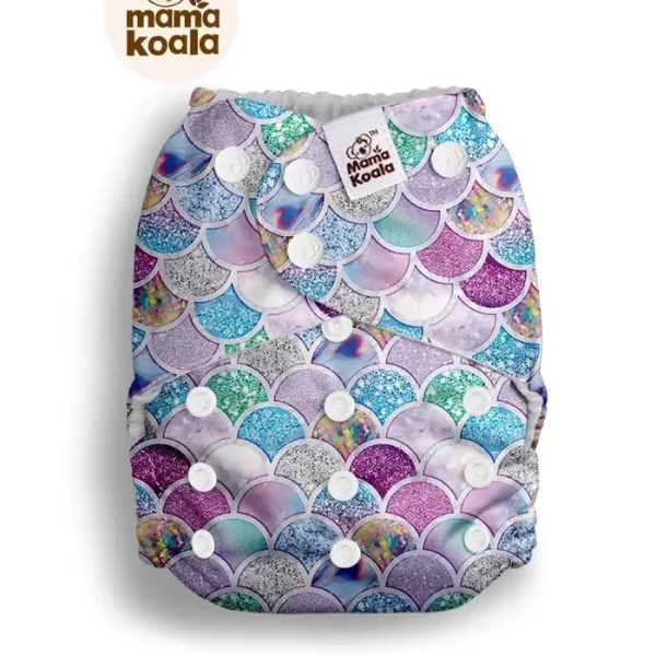 Mama Koala AWJ belsejű zsebes pelenka 2.0 - Csillámló pikkelyek