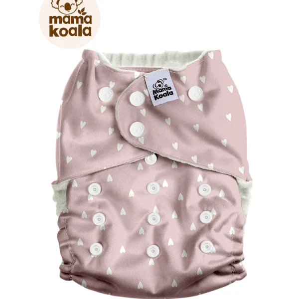 Mama Koala bambuszos zsebes pelenka - Szívecskék