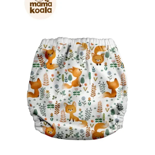 Mama Koala mosható pelenka külső (3-8 kg) - Rókák (patentos)