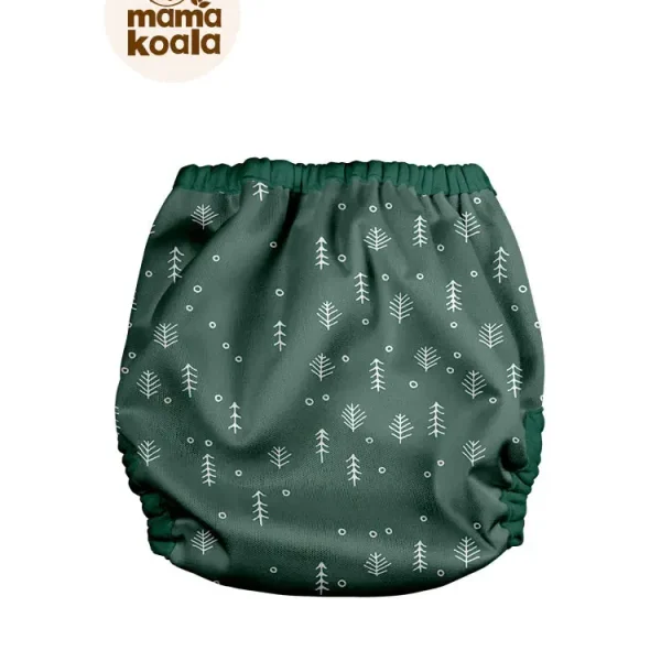 Mama Koala mosható pelenka külső (3-8 kg) - Tűlevél (patentos)