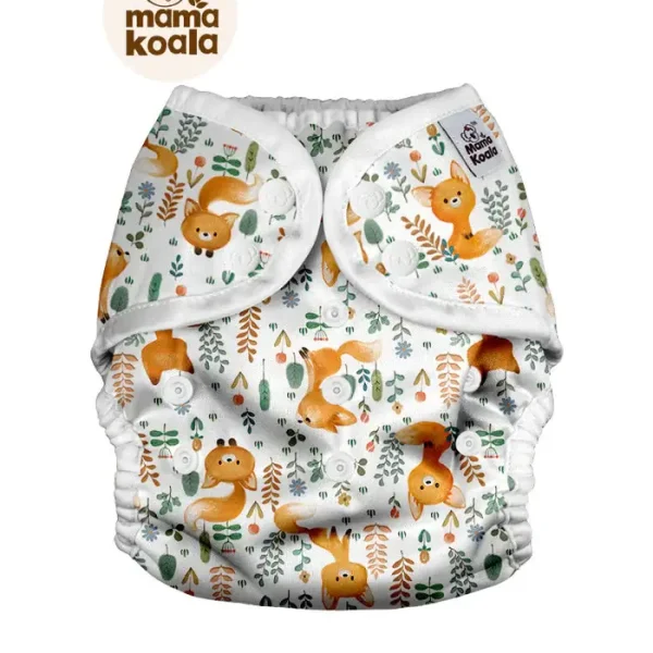 Mama Koala mosható pelenka külső (8-18 kg) - Rókák (patentos)