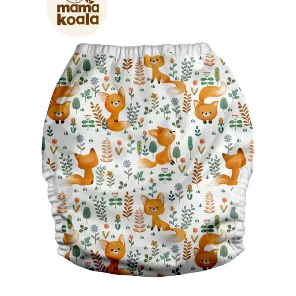 Mama Koala mosható pelenka külső (8-18 kg) - Rókák (patentos)
