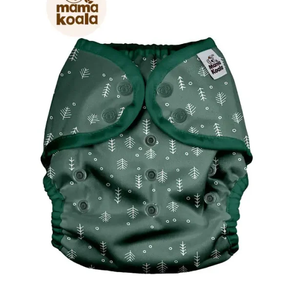 Mama Koala mosható pelenka külső (8-18 kg) - Tűlevél (patentos)