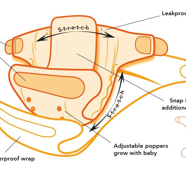 TotsBots Bamboozle Stretch nadrágpelenka - Natural