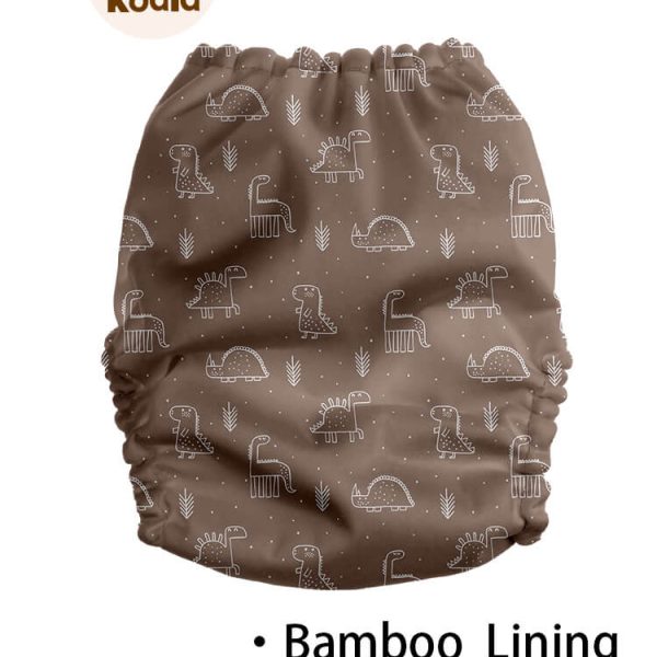 Mama Koala bambuszos zsebes pelenka - Dínók (tépőzáras)