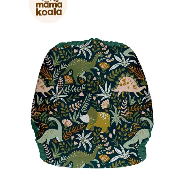 Mama Koala mosható pelenka külső (3-8 kg) - Dínók és növények (tépőzáras)