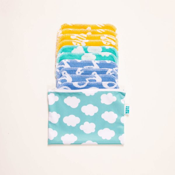 TotsBots mosható törlőkendő szett - Úszás és repülés