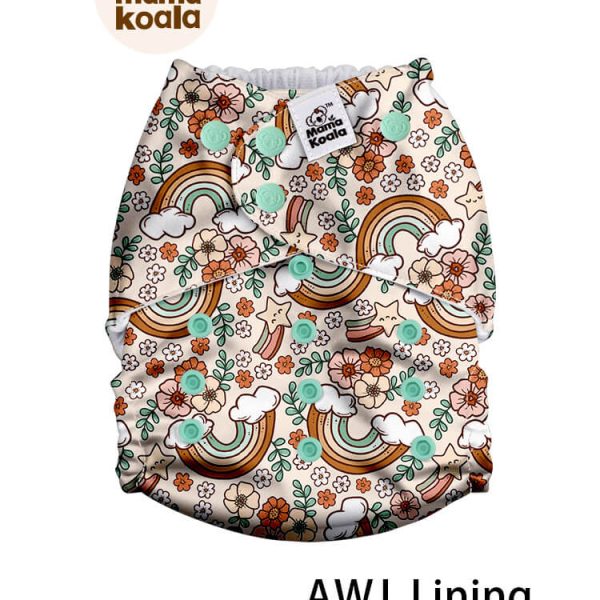 Mama Koala AWJ belsejű zsebes pelenka 2.0 - Szivárványvilág