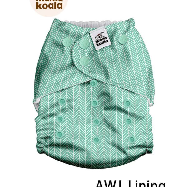 Mama Koala AWJ belsejű zsebes pelenka 2.0 - Türkiz sávok