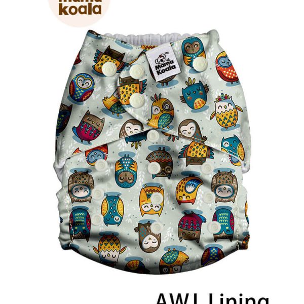 Mama Koala AWJ belsejű zsebes pelenka 2.0 - Vidám baglyok