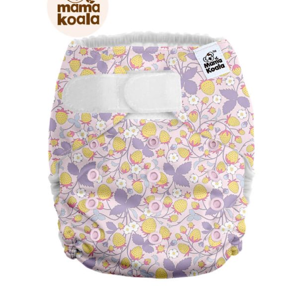 Mama Koala AWJ belsejű zsebes pelenka 2.0 - Szamóca (tépőzáras)