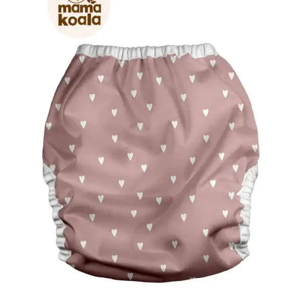Mama Koala mosható pelenka külső (8-18 kg) - Szívecskék (patentos)