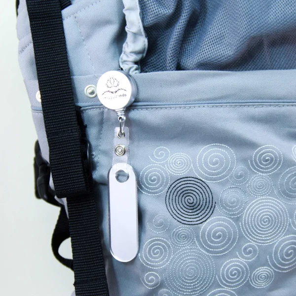 Magyarinda® Klasszik Pro Kalandor csatos babahordozó - Ezüst bárányos