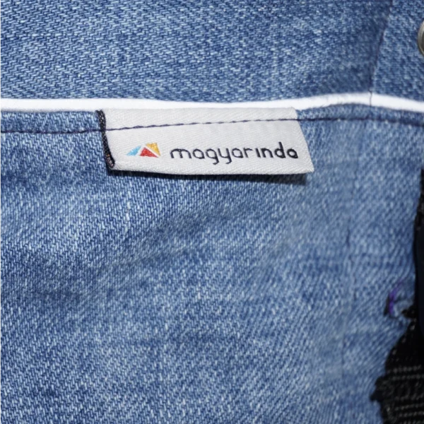Magyarinda® Klasszik Pro Kalandor csatos babahordozó - Jeans