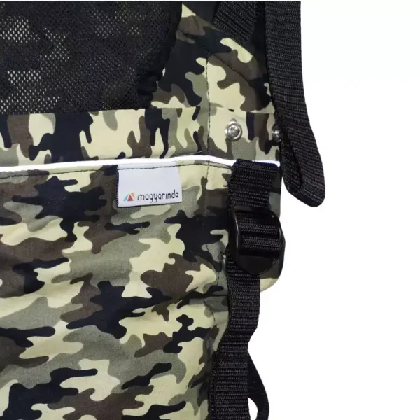 Magyarinda® Klasszik Pro Kalandor csatos babahordozó - Military