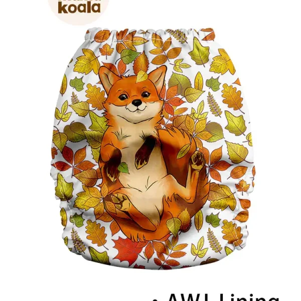 Mama Koala AWJ belsejű zsebes pelenka 3.0 - Róka a levelekben