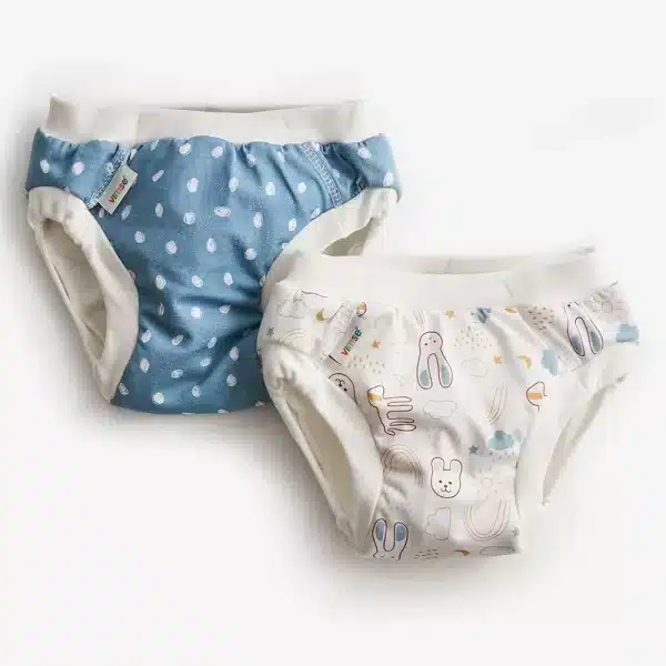 ImseVimse leszoktató pelenka - Blue dots/White teddy (2db)